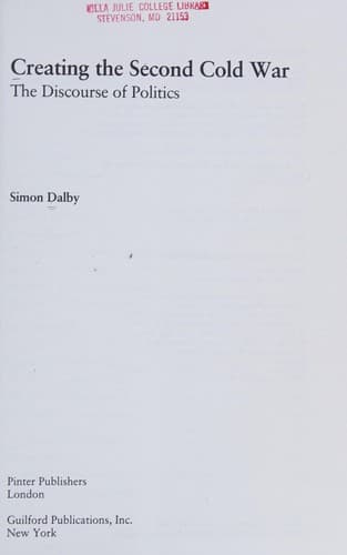 Cover image for Creating the second Cold War