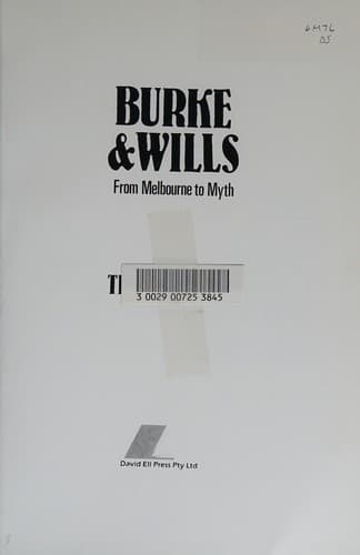 Cover image for Burke and Wills