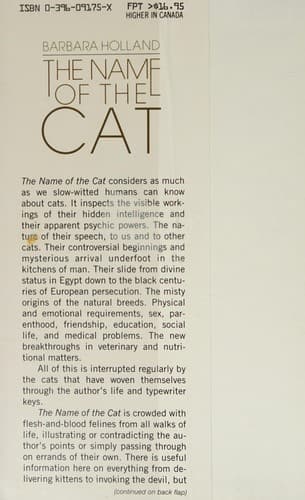 Cover image for The name of the cat