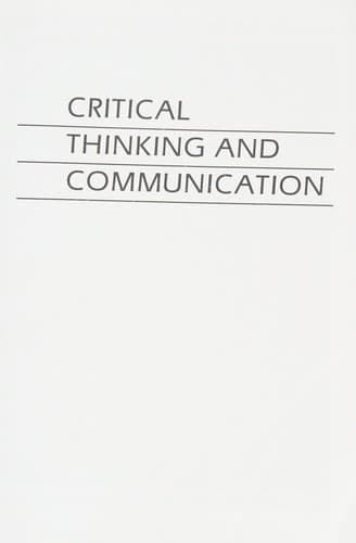 Cover image for Critical thinking and communication