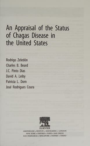 Appraisal of the Status of Chagas Disease in the United States