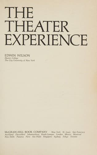 Cover image for The theater experience