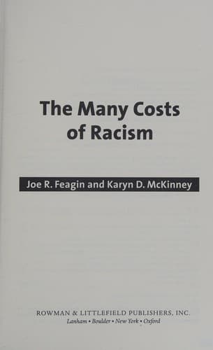 Cover image for The many costs of racism