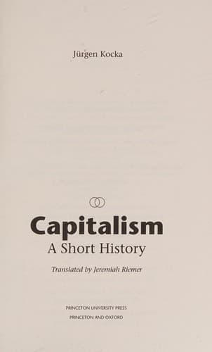 Cover image for Capitalism