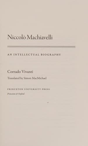 Cover image for Niccolo Machiavelli
