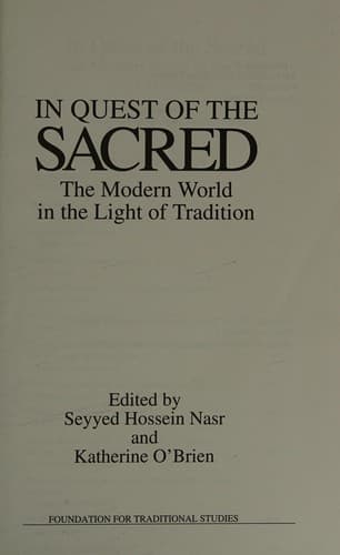 In Quest of the Sacred