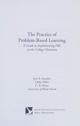 Cover image for The practice of problem-based learning