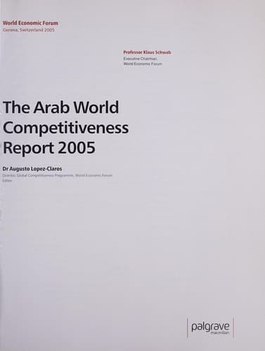Cover image for The Arab world competitiveness report 2005
