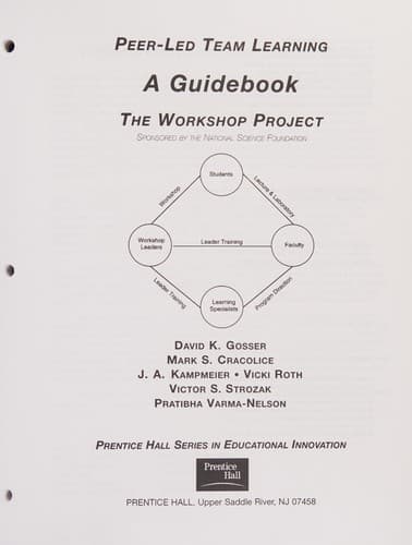Cover image for Peer-led team learning