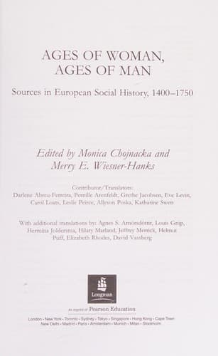 Cover image for Ages of woman, ages of man