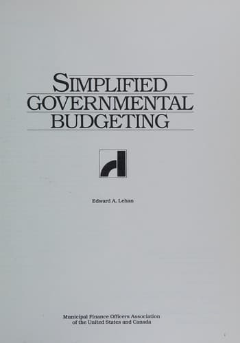 Simplified governmental budgeting