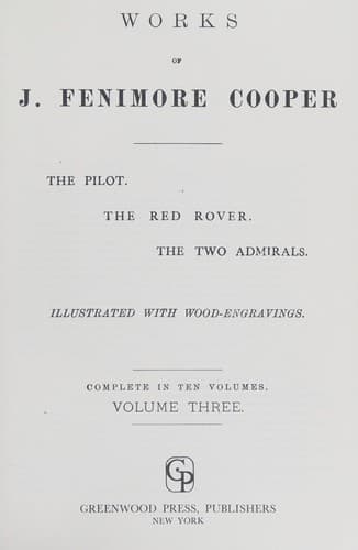 Cover image for Works of J. Fenimore Cooper.