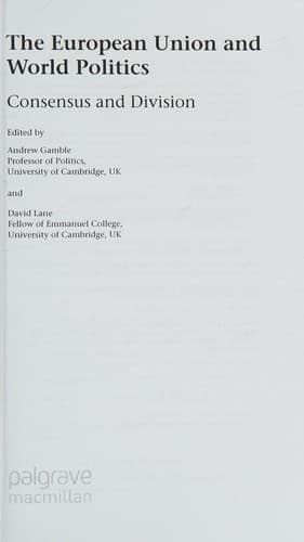 The European Union and world politics