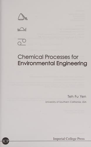 Cover image for Chemical processes for environmental engineering