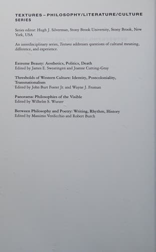 Between philosophy and poetry