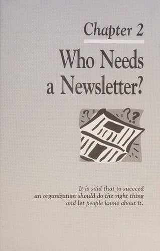 Cover image for The newsletter editor's handbook