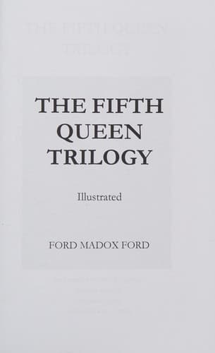 Cover image for The fifth queen trilogy