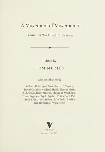 Cover image for A movement of movements