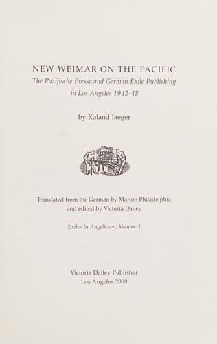 The Pazifische Press
