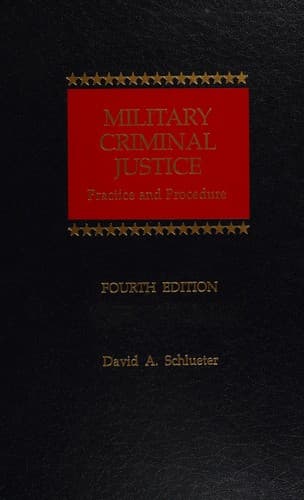 Cover image for Military criminal justice