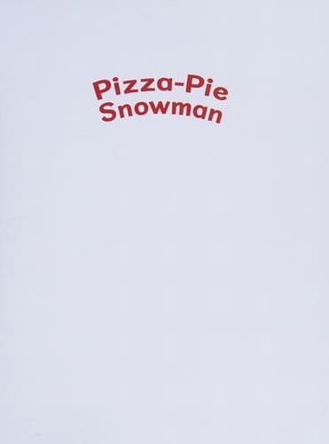 Cover image for Pizza-pie snowman