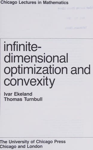 Cover image for Infinite-dimensional optimization and convexity