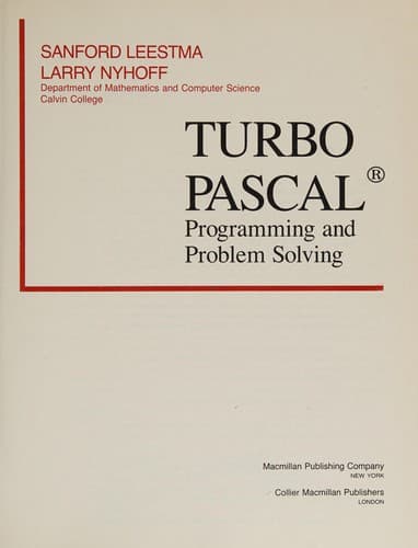 Cover image for Turbo Pascal