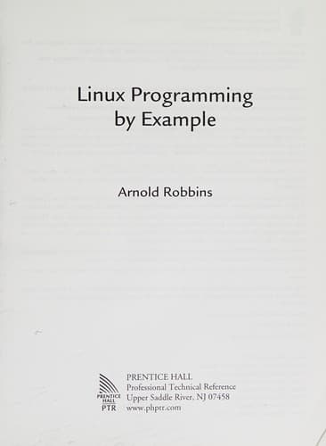 Cover image for Linux programming by example