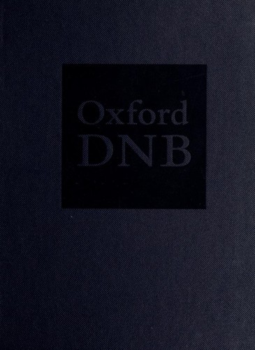 Cover image for Oxford Dictionary of National Biography