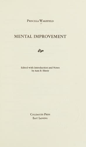 Cover image for Mental improvement