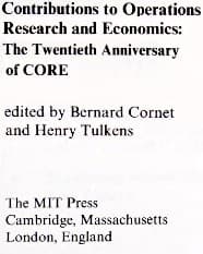 Cover image for Contributions to operations research and economics