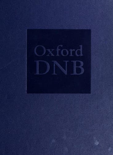 Cover image for Oxford Dictionary National Biography