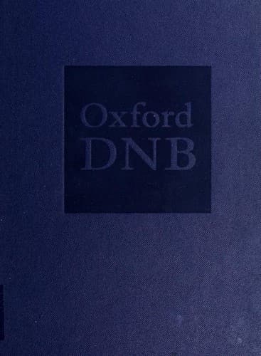 Cover image for Oxford Dictionary of National Biography
