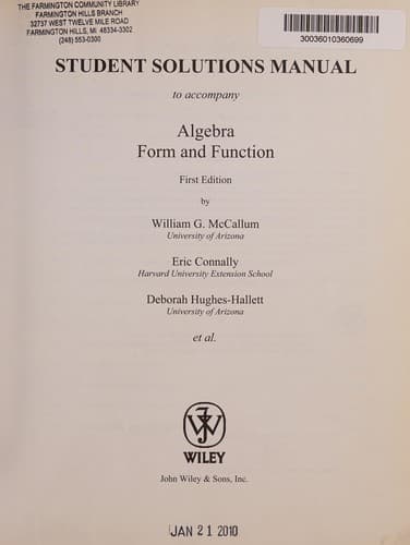 Cover image for College Algebra