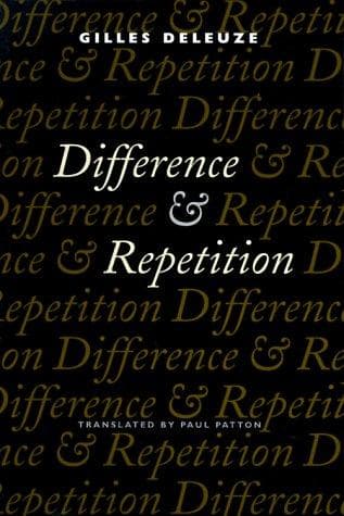 Cover image for Difference and repetition