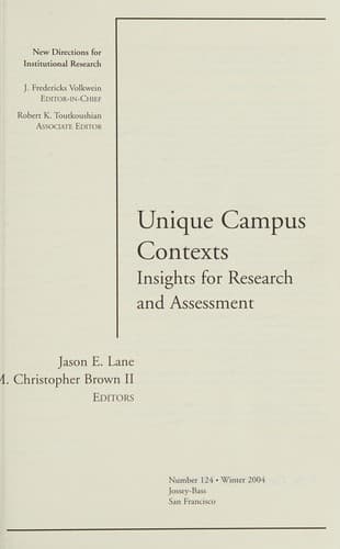 Cover image for Unique campus contexts