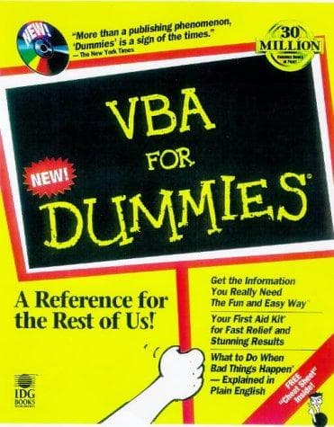 Cover image for VBA for dummies