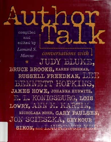 Cover image for Author talk