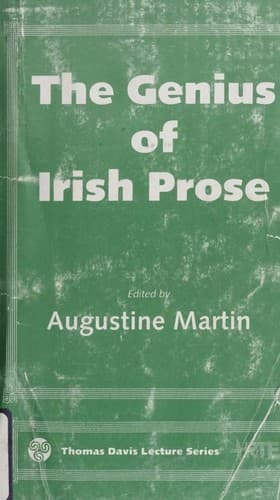 Cover image for The Genius of Irish prose