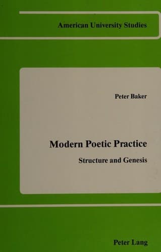 Cover image for Modern poetic practice