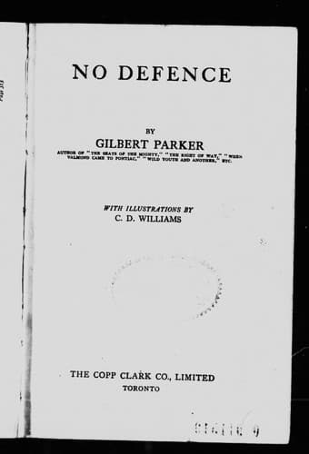 Cover image for No defence