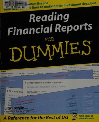 Cover image for Reading financial reports for dummies