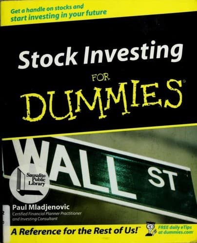Cover image for Stock Investing for Dummies