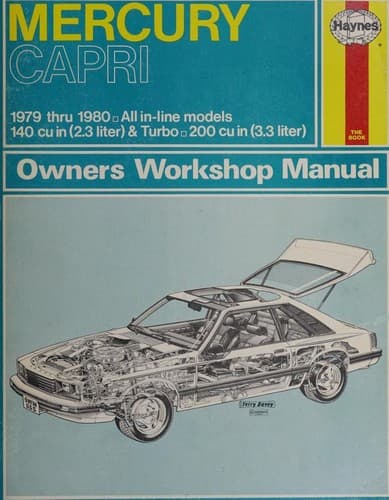 Cover image for Mercury Capri owners workshop manual