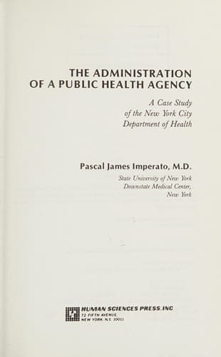 The administration of a public health agency