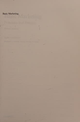 Cover image for Basic marketing