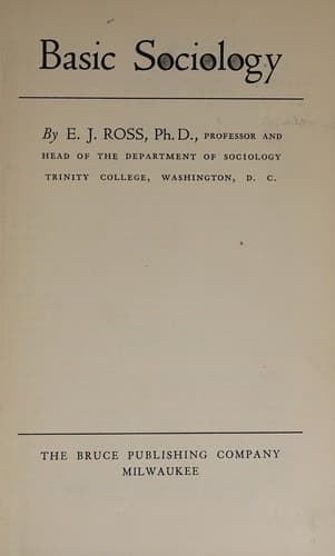 Cover image for Basic sociology
