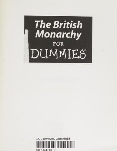 Cover image for The British monarchy for dummies