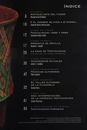 Ceramica de Teotihuacan/ Ceramics of Teotihuacan (Coleccion Artes De Mexico) (Spanish Edition)