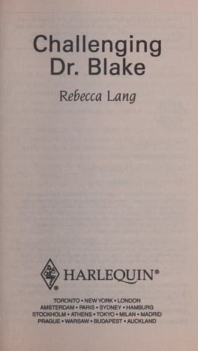 Cover image for Challenging Dr. Blake